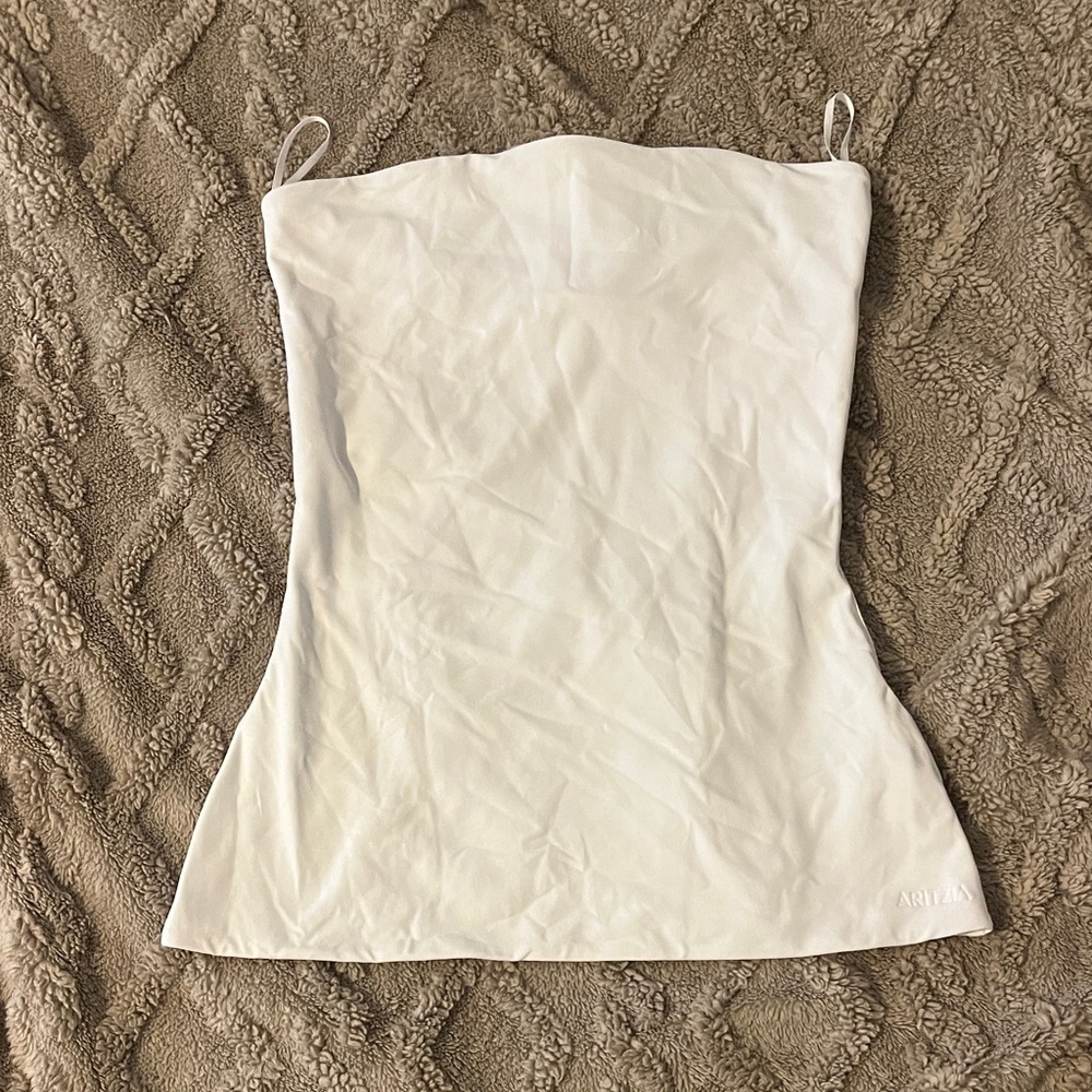 Aritzia white contour tube top